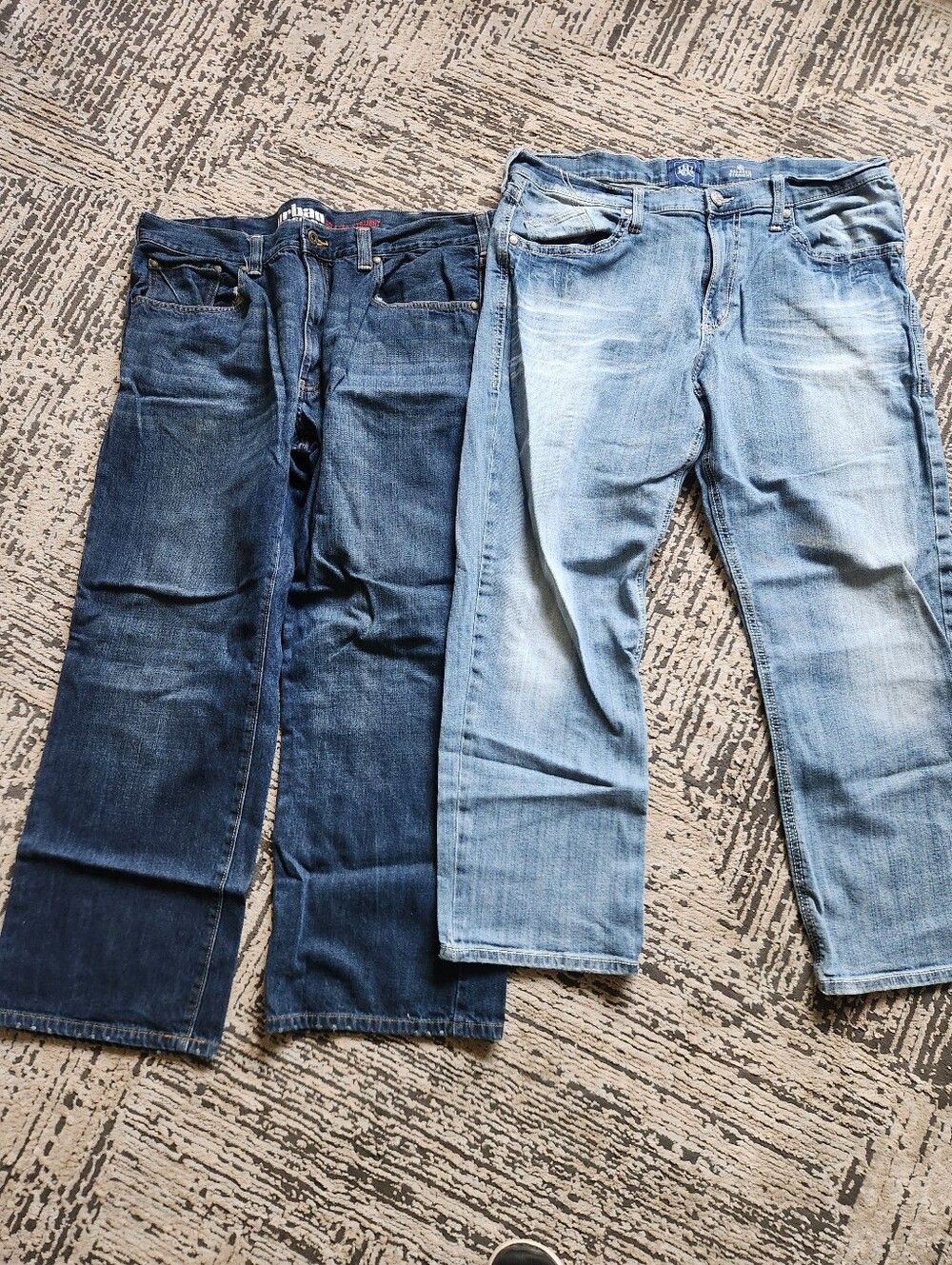 Rock & Republic Men's  Blue Straight Jeans, Two Pairs, Size 38×30